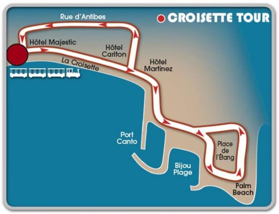 Cannes Palm Beach Parking, Clim, Wifi Plage 2' A Pieds Eksteriør billede